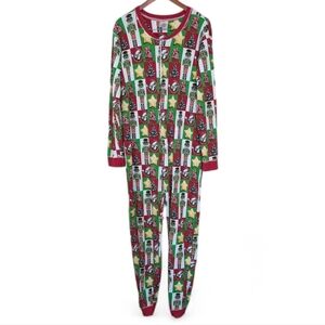 Buc-ee's One-Piece Christmas Themed Union Suit Onesie Zip Front Unisex Size 3x